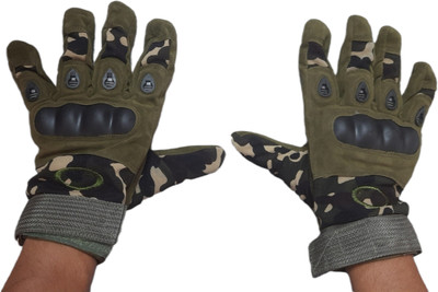 Adventure hut Tactical Military Hard Soft Army Combat Riding Gloves(army multi color)