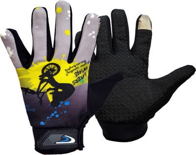 DreamPalace India Biker Hand Gloves For Riding Bikes/Motorcycles/Cycles/Sports Gloves Cycling Gloves(Grey)