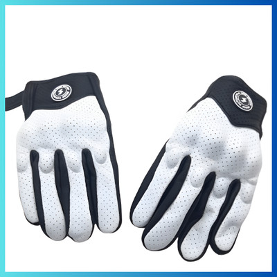 bsddp S2 Leather Gloves summer style holes white XL Riding Gloves(holes white)