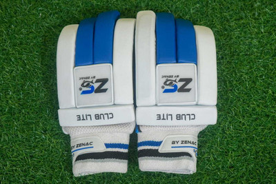 zenac sports zs Blue & white Batting Gloves(blue & white)