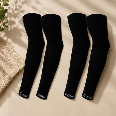 Suttizurrab Cotton UV Protection Arm Sleeves/Hand Socks Gym & Fitness Gloves(Black)
