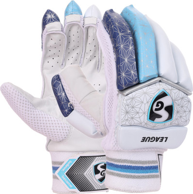 SG Batting Gloves League Junior LH Batting Gloves(WHITE / BLUE)