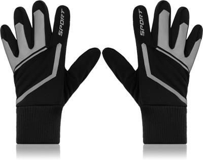 Aseenaa Bike Riding Full Hand Gloves For Unisex Biking And Cycling, Touch Screen Glove Driving Gloves(Black)
