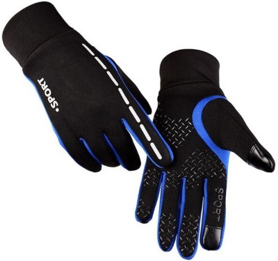 Magnet Riding GlovesLBlue,Black_GV198 Riding Gloves(Blue,Black)