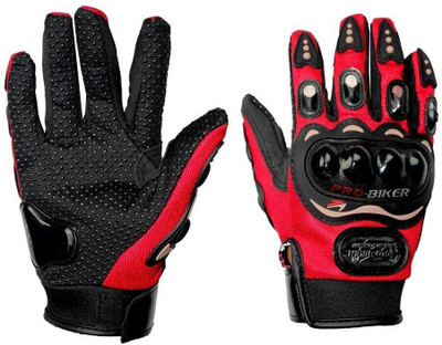 GGGonexx PB7G9 Hand Grip for Bike Motorcycle Scooter - (Red XL) NS Driving Gloves(Red, Black)