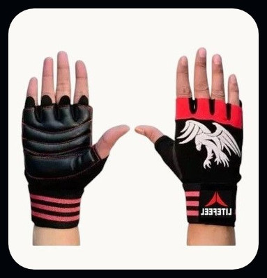 JAI SHRI Black & Red Sport Gloves For Men & Women(G-V-139 )_ Riding Gloves(Black, Red)