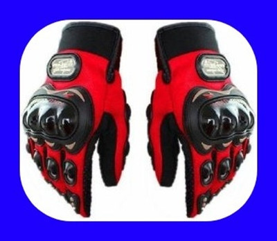 meenu arts New Premium Pro Biker Riding Gloves_1078 Driving Gloves(Red, Black)