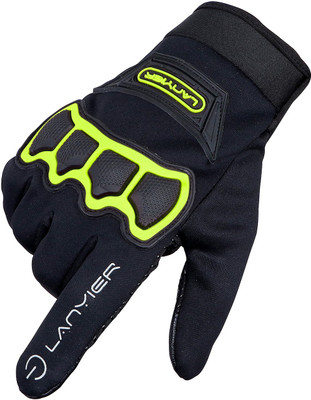 zaysoo Full Finger Bike Riding Gloves with Touch Screen Sensitivity Riding Gloves(Green)