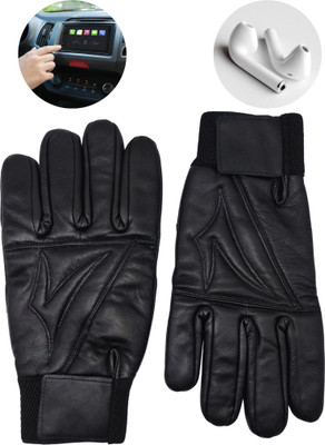 NV COLLECTION Warm & Trendy Touch Gloves – Perfect for Men & Women Riding Gloves(Black)