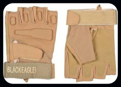 JAI SHRI Half Finger Glove for Road Bike Gloves Driving Gloves_ Gym & Fitness Gloves(Beige)