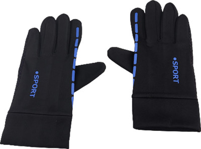 Aadikart Waterproof Outdoor Athletic Touch Screen Men & Women XL Riding Gloves(Blue)