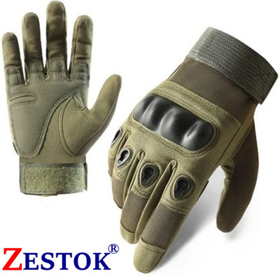 Zestok Hand Gloves for Biking, Riding, Cycling, Full Finger Anti-Slip Driving Gloves Gym & Fitness Gloves(Green)