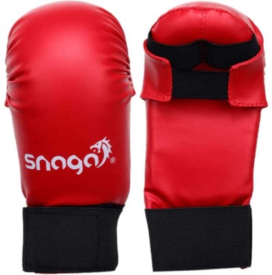 Snaga Karate Gloves Moulded For Training and Competition (10-13 YEARS OLD) Boxing Gloves(Red)