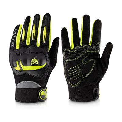 BAD OWL RYDON Full Finger Motorcycle Gloves Riding Gloves(NEON Green)