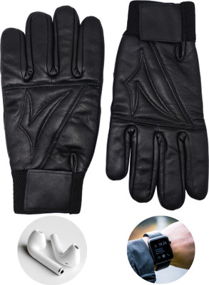 NV COLLECTION Unisex Touch Gloves for Stylish Winter Protection Riding Gloves(Black)