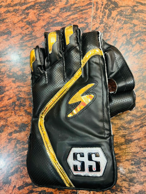 Aseersaifi Cricket Wicket Keeping Gloves Swagger (Mens) Wicket Keeping Gloves(Black)