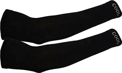 STARS REWIN Nylon Arm Sleeve For Boys & Girls(Free, Black)