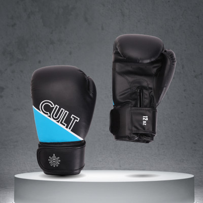 Cultsport Pro Boxing Gloves with Antimicrobial Lining Boxing Gloves(Blue)