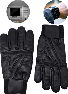 NV COLLECTION Touch-Friendly Gloves for Men & Women – Winter Edition Riding Gloves(Black)