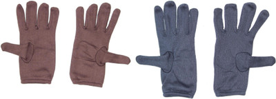 Okara Lightweight Hand Gloves Protect From Sun Burn, Dust & Pollution Driving Gloves(Brown|Blue)