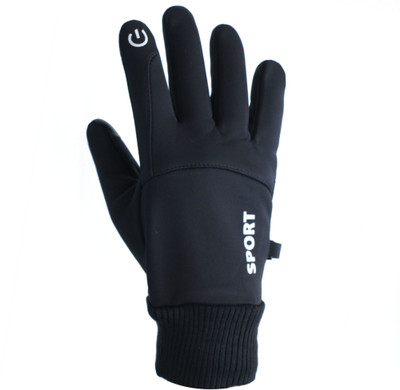 zaysoo Sports Anti Slip Touch Screen Riding Gloves(Black)