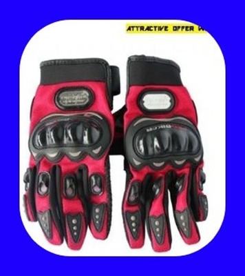meenu arts New Premium Pro Biker Riding Gloves_942 Driving Gloves(Red)