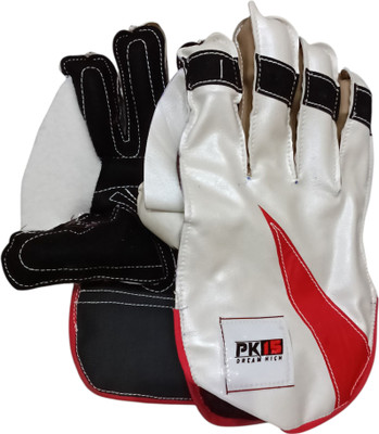 GARG ENETRPRISES White Black Color Keeping Combo With Ball Inner Gloves(Multicolor)