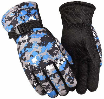 valdez POLYESTER WINTER GLOVES- (FREE) BLUE- 1 PAIR(A)(FKSL005 Driving Gloves(Blue)