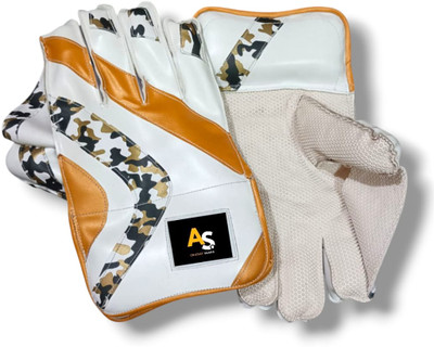 ASCG AS KeeperX Wicket Keeping Gloves(White, Camo)