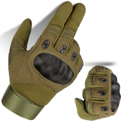 MELZRON Military Green Full Finger Tactical Bike Riding Gloves for Racing, Winter, Rider Riding Gloves(Green)