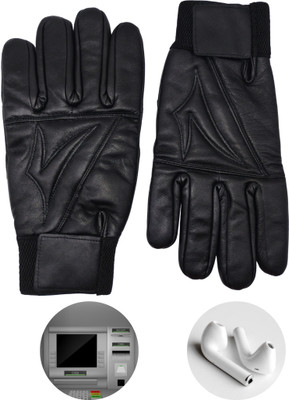 NV COLLECTION Modern Touchscreen Gloves for Him and Her Riding Gloves(Black)