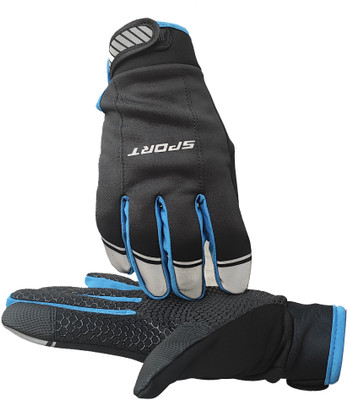 DreamPalace India Full Finger Touchscreen Protective Gloves for Motor Cycle Riding Gloves(Blue)