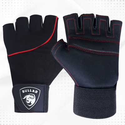BULLAR Premium Quality Gym & Fitness Gloves(Black) deal from flipkart