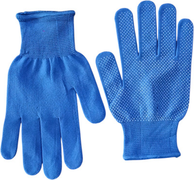 Garg Enterprises GREEN TENNIS CRICKET GLOVES GE Inner Gloves(Blue)