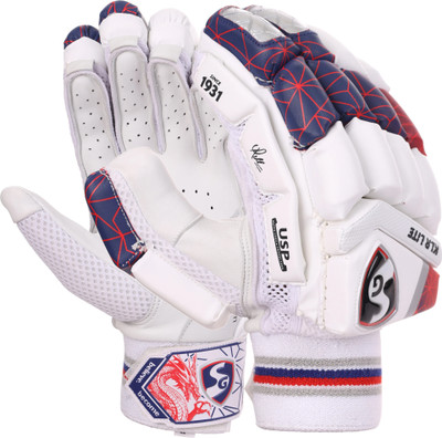 SG Batting Gloves KLR Lite (Junior) LH Batting Gloves(WHITE / RED / NAVY)