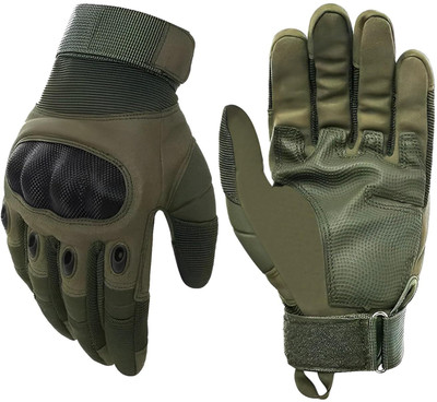 RXP Riding Gloves Full Finger Winter Hand Bike Glove For Men Tactical Army Training Riding Gloves(Green)