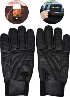 NV COLLECTION Unisex Touch Sensitive Winter Gloves Riding Gloves(Black)