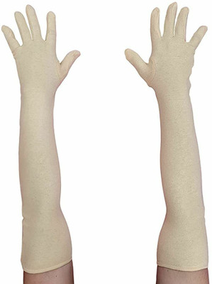 Adnate Cotton, Nylon Arm Sleeve For Men & Women(Free, Beige)