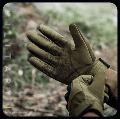 JAI SHRI Full Finger Hand Riding Gloves Motorcycle Gloves for Men_ Driving Gloves(Green)