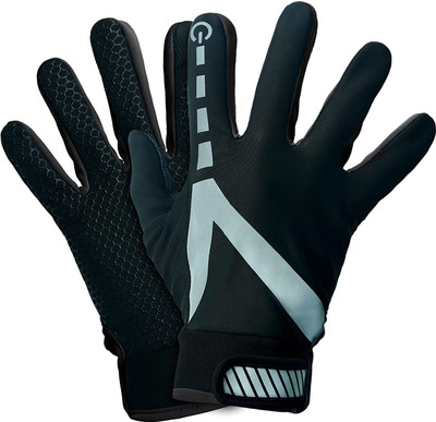 DreamPalace India Full Finger Bike Riding Gloves for Men & Women with Touch Screen Feature Riding Gloves(Black)