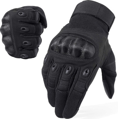 GymWar Racing Equipment Motorcycle Riding Biker Driving Gloves(Black)