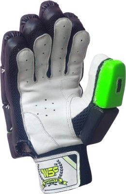 wsfsports Cricket Batting Gloves Right Hand Cricket Gloves for Men Size Colour Blakc Green Batting Gloves(Blakc)
