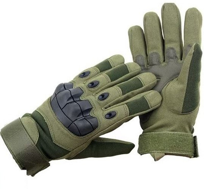 MELZRON Military Green Motorbike Riding Gloves Full Finger Winter Riding Gloves(Green)