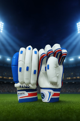 kohlii VK Edition Cricket Batting Gloves – Pro Grip | Lightweight | Match-Ready Design Batting Gloves(Blue & White)
