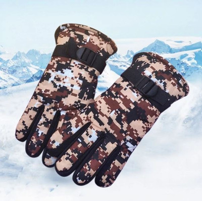 DreamPalace India Men's CLOTHS AND FURS Warm Winter Riding Gloves Riding Gloves(Brown)
