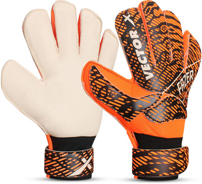 VECTOR X FAZER Football Professional Latex Soccer Goal Keeper Finger Saver|Strong Grip Goalkeeping Gloves(Multicolor)
