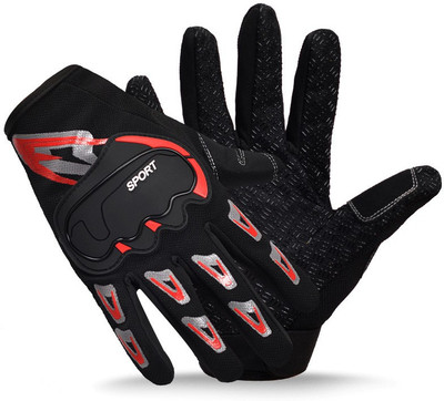 DreamPalace India Full Finger Racing, Riding, Motorcycle Driving Winter Gloves for Men Riding Gloves(Red)