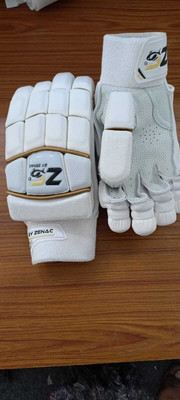 zenac sports t20 series Batting Gloves(white & gold)