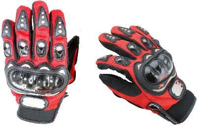 meenu arts Premium Pro Biker Riding Gloves_1039 Riding Gloves(Red)