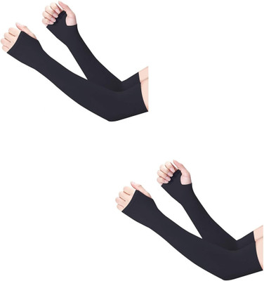 LP London paree SUMMER SPORTS ARM SLEEVES FOR MEN WOMEN AND BOYS Driving Gloves(Black)